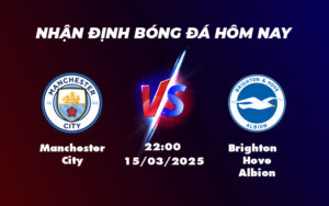 manchester city brighton hove albion 15 03 ngoai hang anh